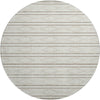 Piper Looms Mayfield Geometric AMF1029 Ivory Machine Washable Area Rug Round Main Image