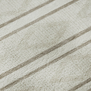 Piper Looms Mayfield Geometric AMF1029 Ivory Machine Washable Area Rug Swatch Image