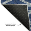 Piper Looms Mayfield Geometric AMF1029 Navy Machine Washable Area Rug Backing Image
