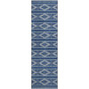 Piper Looms Mayfield Geometric AMF1029 Navy Machine Washable Area Rug Runner Main Image