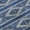 Piper Looms Mayfield Geometric AMF1029 Navy Machine Washable Area Rug Swatch Image