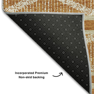 Piper Looms Mayfield Geometric AMF1029 Paprika Machine Washable Area Rug Backing Image