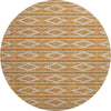 Piper Looms Mayfield Geometric AMF1029 Paprika Machine Washable Area Rug Round Main Image