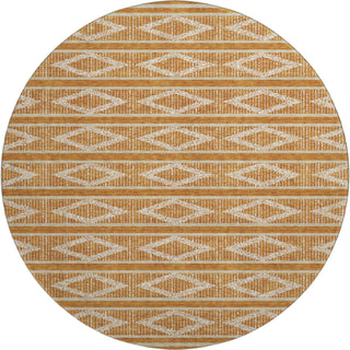 Piper Looms Mayfield Geometric AMF1029 Paprika Machine Washable Area Rug Round Main Image