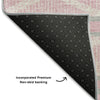 Piper Looms Mayfield Geometric AMF1029 Pink Machine Washable Area Rug Backing Image