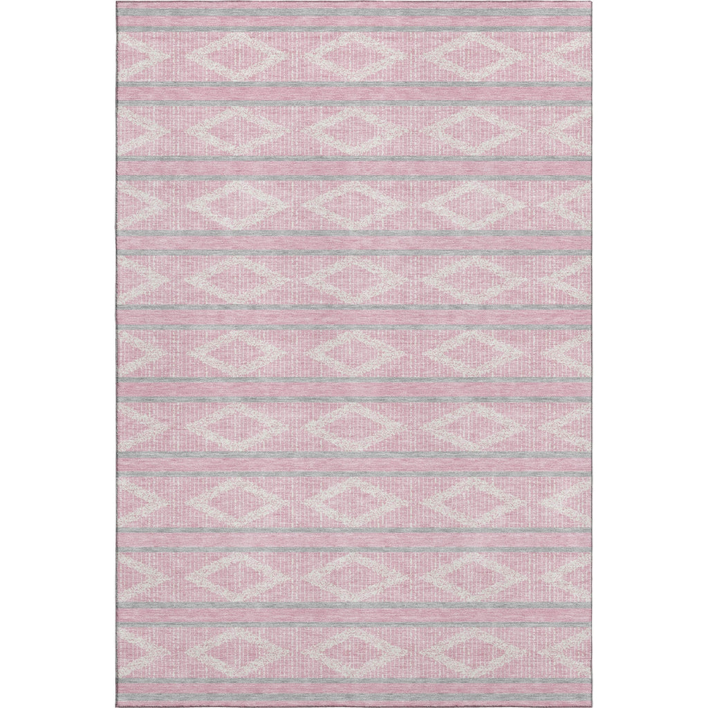 Piper Looms Mayfield Geometric AMF1029 Pink Machine Washable Area Rug main image