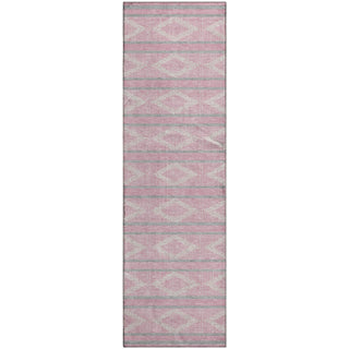 Piper Looms Mayfield Geometric AMF1029 Pink Machine Washable Area Rug Runner Main Image