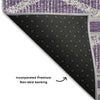 Piper Looms Mayfield Geometric AMF1029 Purple Machine Washable Area Rug Backing Image