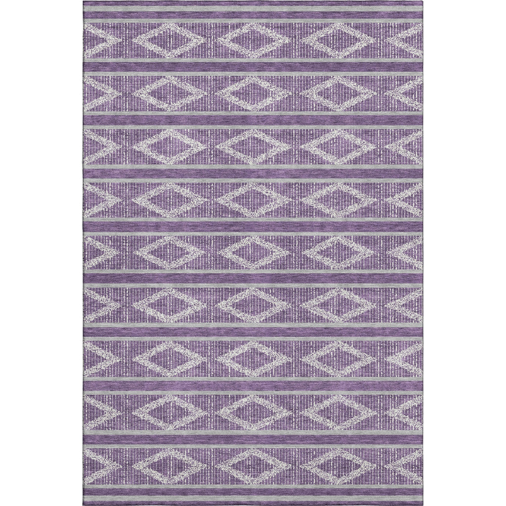 Piper Looms Mayfield Geometric AMF1029 Purple Machine Washable Area Rug main image