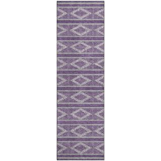 Piper Looms Mayfield Geometric AMF1029 Purple Machine Washable Area Rug Runner Main Image