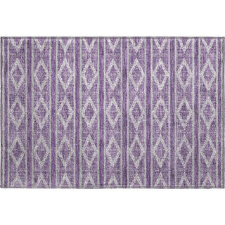Piper Looms Mayfield Geometric AMF1029 Purple Machine Washable Area Rug Scatter Main Image