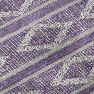 Piper Looms Mayfield Geometric AMF1029 Purple Machine Washable Area Rug Swatch Image
