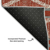 Piper Looms Mayfield Geometric AMF1029 Red Machine Washable Area Rug Backing Image