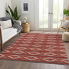 Piper Looms Mayfield Geometric AMF1029 Red Machine Washable Area Rug Lifestyle Image Feature