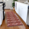 Piper Looms Mayfield Geometric AMF1029 Red Machine Washable Area Rug Runner Lifestyle Image Feature