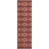 Piper Looms Mayfield Geometric AMF1029 Red Machine Washable Area Rug Runner Main Image