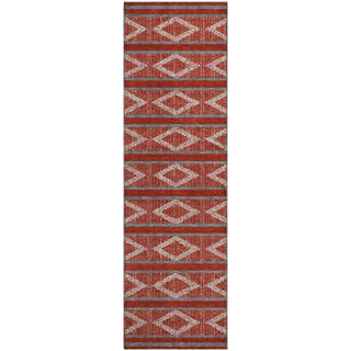 Piper Looms Mayfield Geometric AMF1029 Red Machine Washable Area Rug Runner Main Image