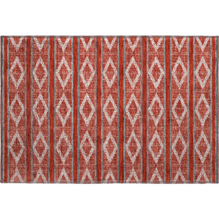 Piper Looms Mayfield Geometric AMF1029 Red Machine Washable Area Rug Scatter Main Image