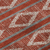 Piper Looms Mayfield Geometric AMF1029 Red Machine Washable Area Rug Swatch Image