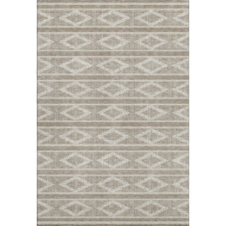 Piper Looms Mayfield Geometric AMF1029 Taupe Machine Washable Area Rug main image