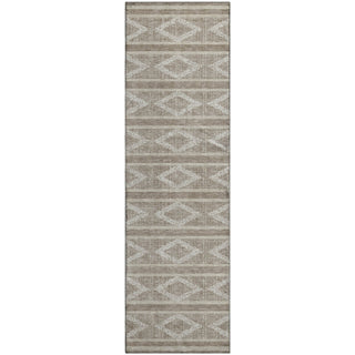 Piper Looms Mayfield Geometric AMF1029 Taupe Machine Washable Area Rug Runner Main Image