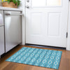 Piper Looms Mayfield Geometric AMF1029 Teal Machine Washable Area Rug Scatter Lifestyle Image Feature