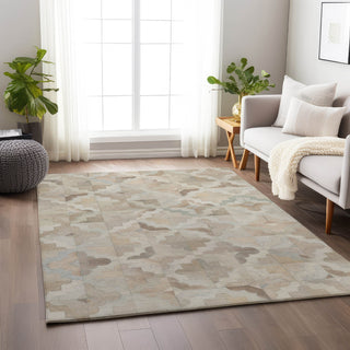 Piper Looms Mayfield Scallop Diamonds AMF103 Ivory Machine Washable Area Rug Lifestyle Image Feature