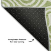 Piper Looms Mayfield Swirls AMF1030 Aloe Machine Washable Area Rug Backing Image