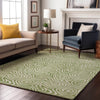 Piper Looms Mayfield Swirls AMF1030 Aloe Machine Washable Area Rug Lifestyle Image Feature
