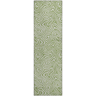 Piper Looms Mayfield Swirls AMF1030 Aloe Machine Washable Area Rug Runner Main Image