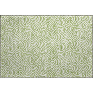 Piper Looms Mayfield Swirls AMF1030 Aloe Machine Washable Area Rug Scatter Main Image