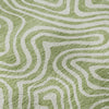 Piper Looms Mayfield Swirls AMF1030 Aloe Machine Washable Area Rug Swatch Image