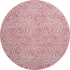 Piper Looms Mayfield Swirls AMF1030 Blush Machine Washable Area Rug Round Main Image