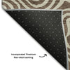 Piper Looms Mayfield Swirls AMF1030 Brown Machine Washable Area Rug Backing Image