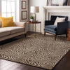 Piper Looms Mayfield Swirls AMF1030 Brown Machine Washable Area Rug Lifestyle Image Feature