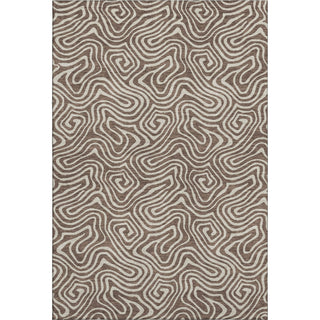 Piper Looms Mayfield Swirls AMF1030 Brown Machine Washable Area Rug main image