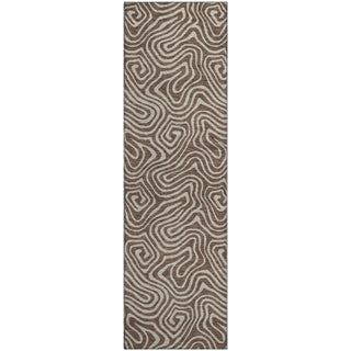 Piper Looms Mayfield Swirls AMF1030 Brown Machine Washable Area Rug Runner Main Image