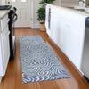 Piper Looms Mayfield Swirls AMF1030 Denim Machine Washable Area Rug Runner Lifestyle Image Feature