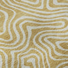 Piper Looms Mayfield Swirls AMF1030 Gold Machine Washable Area Rug Swatch Image