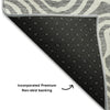 Piper Looms Mayfield Swirls AMF1030 Gray Machine Washable Area Rug Backing Image