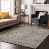 Piper Looms Mayfield Swirls AMF1030 Gray Machine Washable Area Rug Lifestyle Image Feature