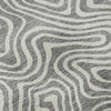 Piper Looms Mayfield Swirls AMF1030 Gray Machine Washable Area Rug Swatch Image