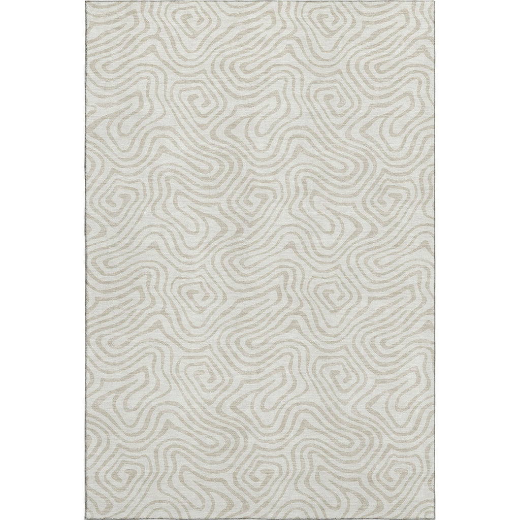Piper Looms Mayfield Swirls AMF1030 Ivory Machine Washable Area Rug main image