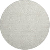 Piper Looms Mayfield Swirls AMF1030 Ivory Machine Washable Area Rug Round Main Image