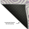 Piper Looms Mayfield Swirls AMF1030 Lavender Machine Washable Area Rug Backing Image