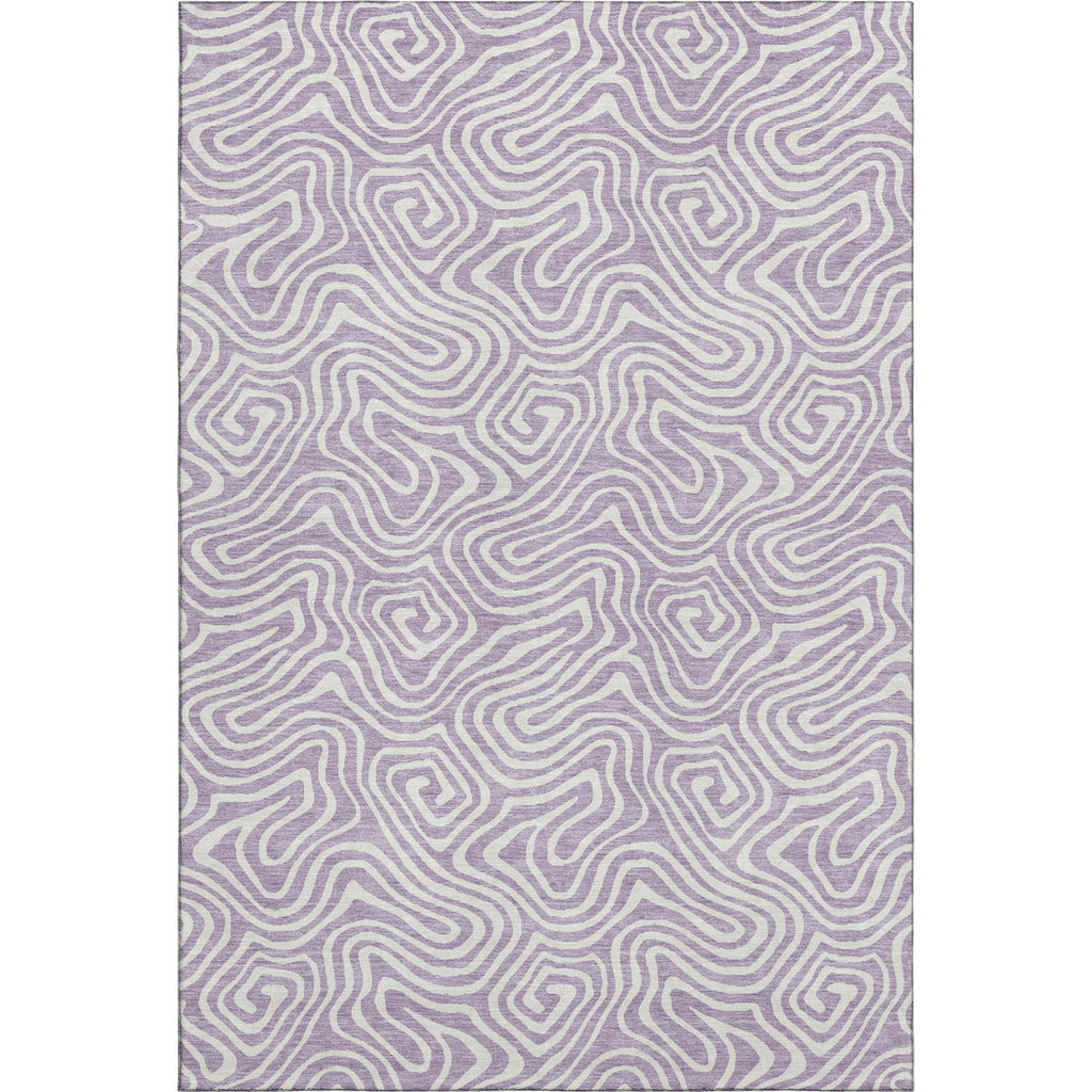 Piper Looms Mayfield Swirls AMF1030 Lavender Machine Washable Area Rug main image
