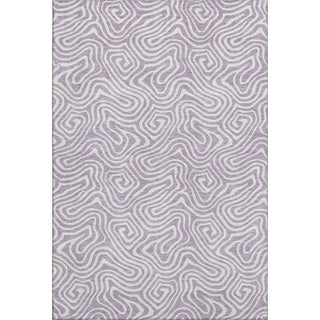 Piper Looms Mayfield Swirls AMF1030 Lavender Machine Washable Area Rug main image