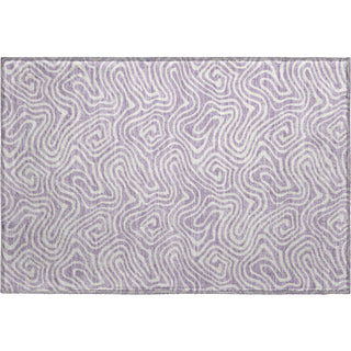 Piper Looms Mayfield Swirls AMF1030 Lavender Machine Washable Area Rug Scatter Main Image