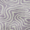 Piper Looms Mayfield Swirls AMF1030 Lavender Machine Washable Area Rug Swatch Image