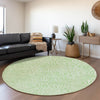 Piper Looms Mayfield Swirls AMF1030 Mint Machine Washable Area Rug Round Lifestyle Image Feature